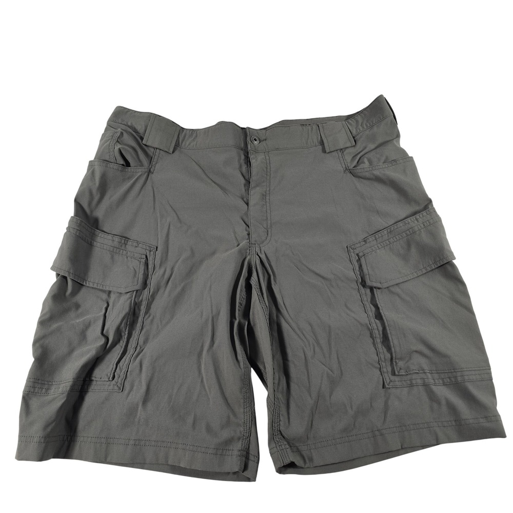 Duluth Trading Co Dry on the Fly Cargo Shorts Mens 42 Gray Relaxed Fit 46203